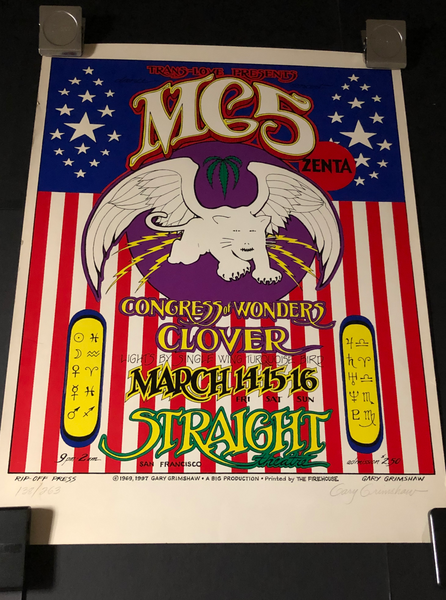 Hal McIntyre ビンテージ コンサートポスター Signed Poster - MC5 