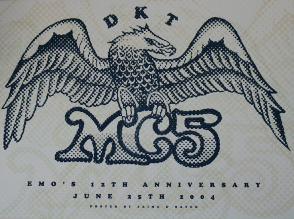 MC5 & DKT Silkscreen Eagle Poster 2004